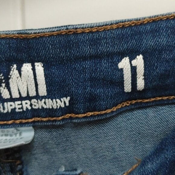 Dark wash blue superskinny stretchy jeans Woman's pants - Picture 8 of 10